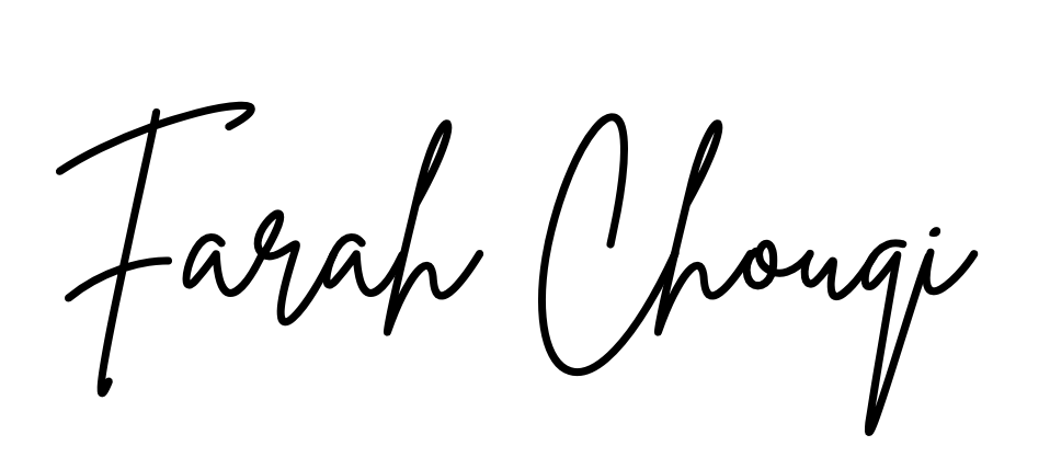Signature Farah Chouqi